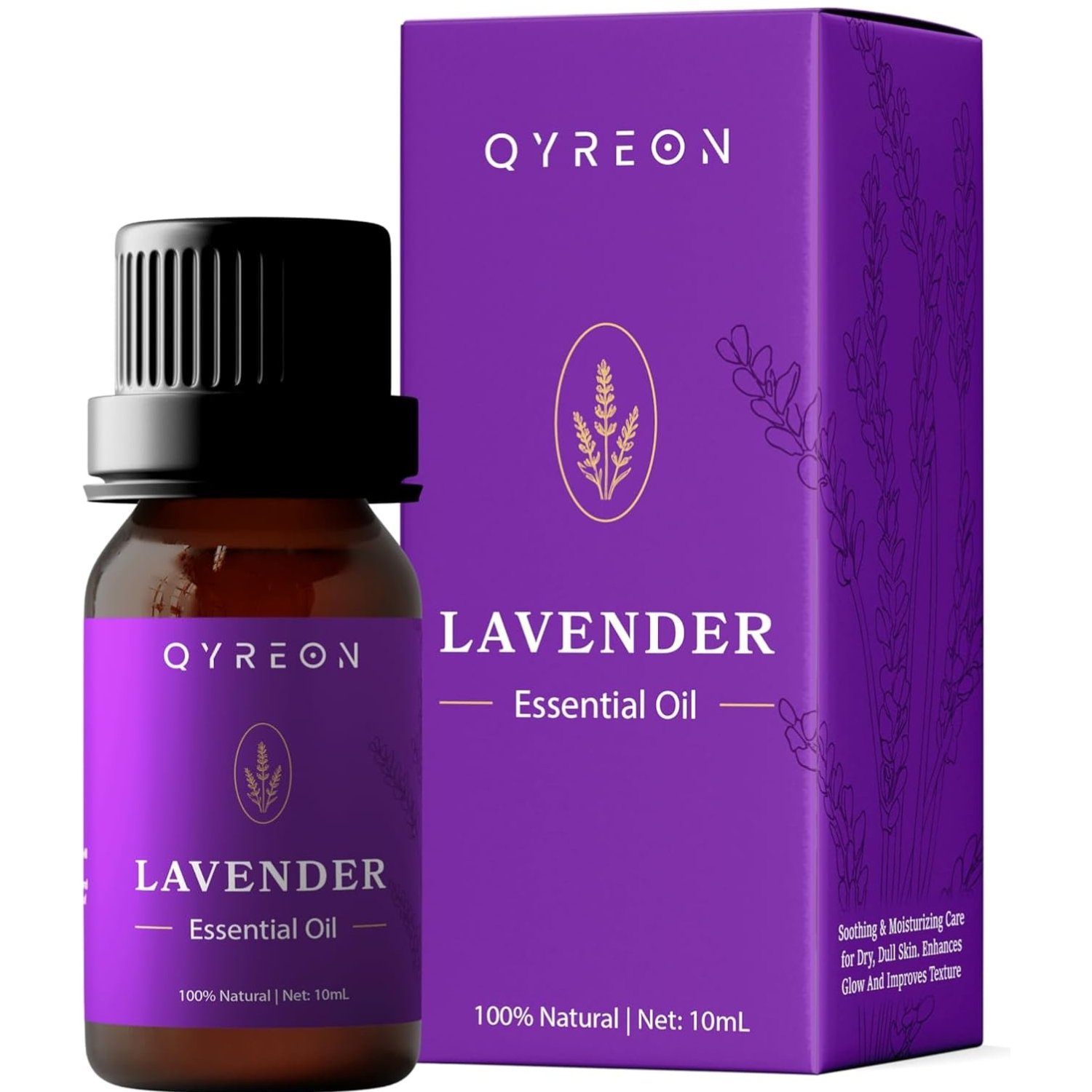 QYREON Lavender Essential Oil – Relaxation, Sleep & Skin Care (10mL)