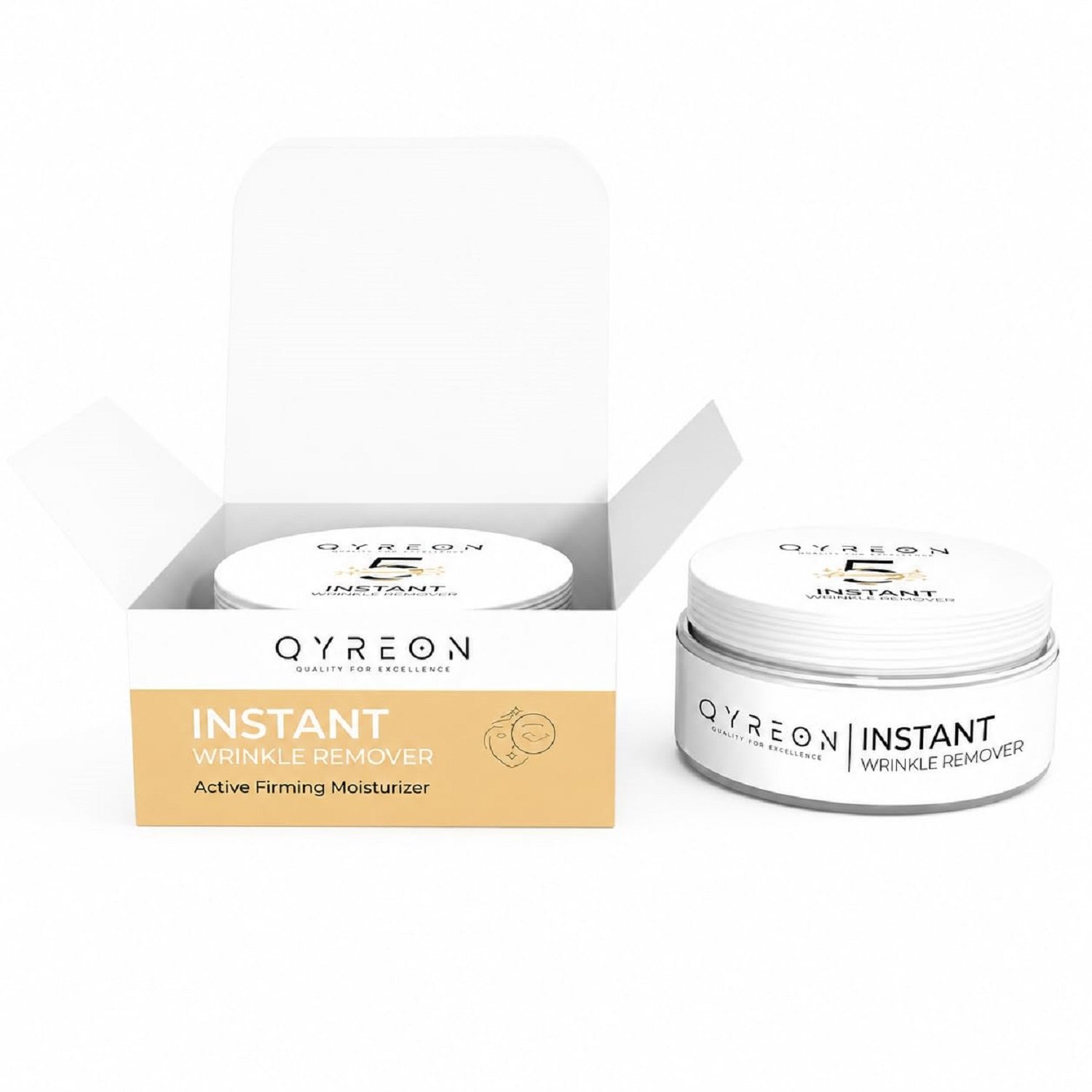 QYREON Instant Wrinkle Remover Face Cream – Firming & Skin Tightening (50g)